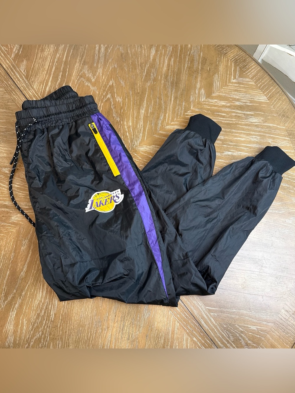 NBA Los Angeles Lakers Black with Purple & Yellow Men's track Joggers